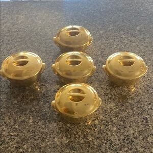 Royal Worcester Small Gold Decorative Turine (size 4) lot of 5